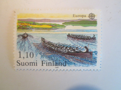 EUROOPPA MERKKI 1981 SOUTU POSTITUORE POSTIMERKKI