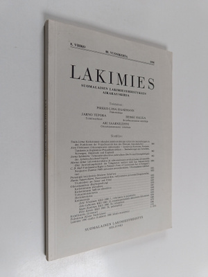 Lakimies 8/1990 : Suomalaisen lakimiesyhdistyksen aikakau...