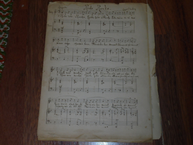 Käsinkirjoitettuja nuotteja 1898,26 sivua,klassinen musiikki