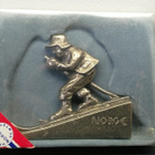 Hiihtäjä figuuri Haugrud pewter Norway - pikkukuva 1