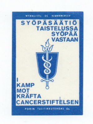 Porin Tulitikkutehdas Oy SYÖPÄSÄÄTIÖ TAISTELUSSA SYÖPÄÄ VAST