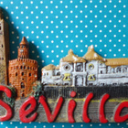 Matkamuisto magneetti espanja sevilla 7cm - pikkukuva 1