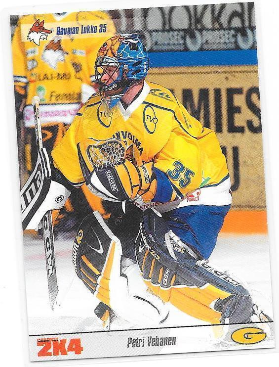 2003-04 CardSet #100 Petri Vehanen Lukko MV