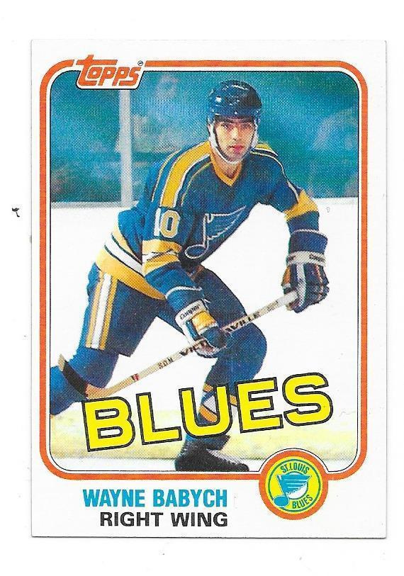 1981-82 Topps #114 Wayne Babych St Louis Blues
