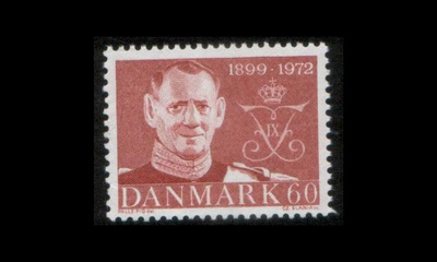Tanska 520 ** Frederik IX syntymäpäivä (1972)