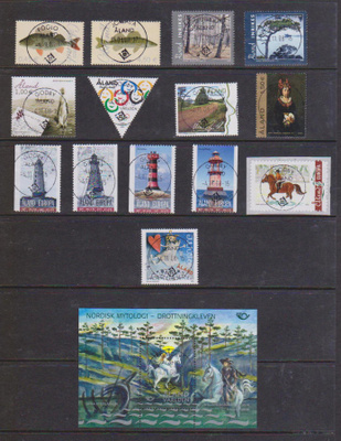 Åland vuoden 2008 merkit loistoleimattuina.