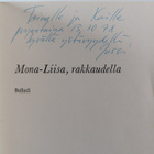Jussi Kylätasku : Mona-Liisa, rakkaudella : balladi (sign... - pikkukuva 2