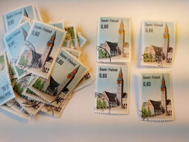 Kansallismuseo postimerkki 0,60 markka
