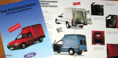 1992 Ford Escort Express Van esite -KUIN UUSI - suom