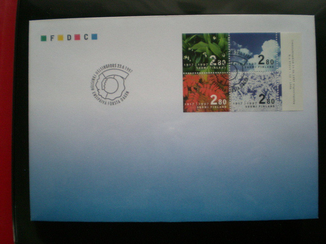 FDC Suomen itsenäisyys 80 v V36 - LaPe 1387-1390