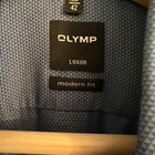 Miesten Olymp Luxor Modern Fit sininen kauluspaita 42 - pikkukuva 3
