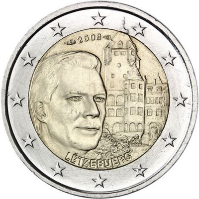 Luxemburg 2008 2 € Bergin linna UNC