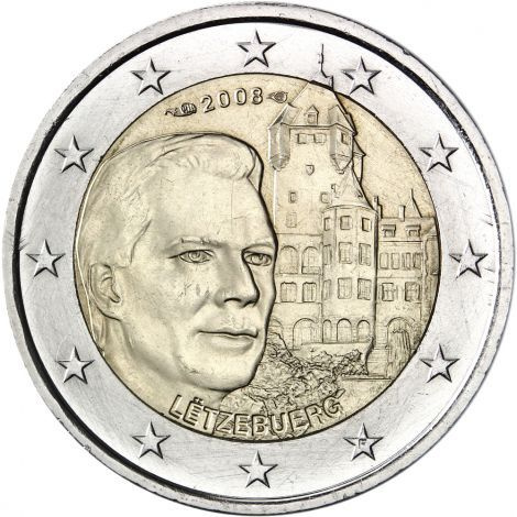 Luxemburg 2008 2 € Bergin linna UNC