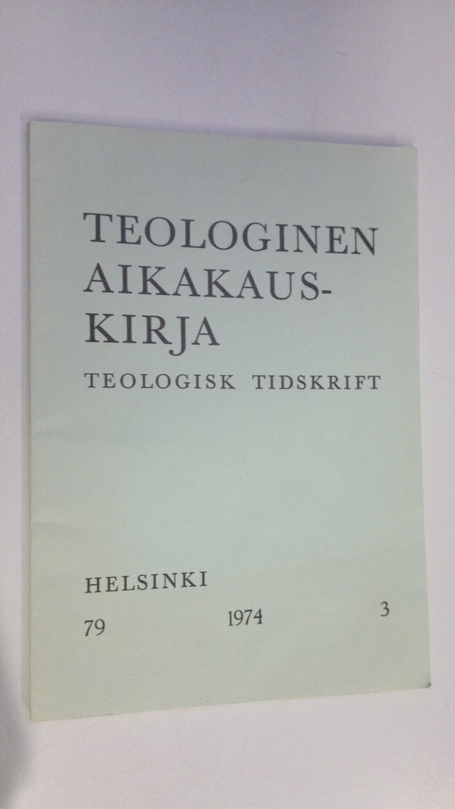 Teologinen aikakauskirja 5/1974
