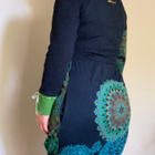 Desigual tummansininen / värikäs mekko L - pikkukuva 2