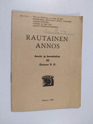 Rautainen annos kenttä- ja korsulauluja 3