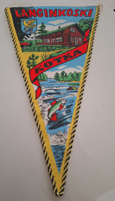 KOTKA LANGINKOSKI Vintage iso matkailuviiri