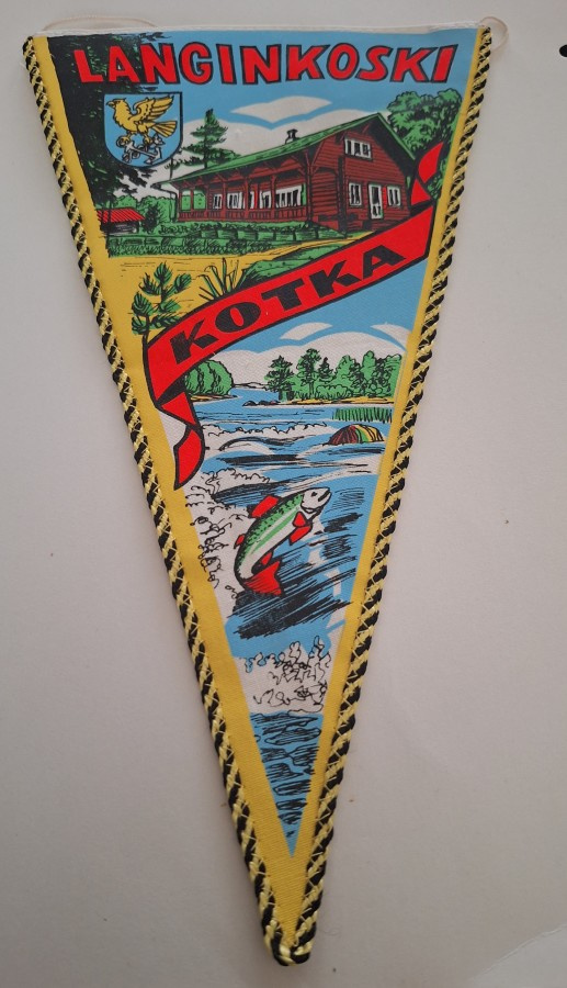 KOTKA LANGINKOSKI Vintage iso matkailuviiri