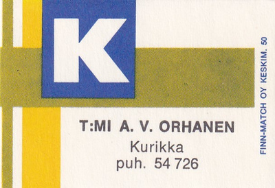 Kurikka, T:mi A. V. Orhanen    , 2/13