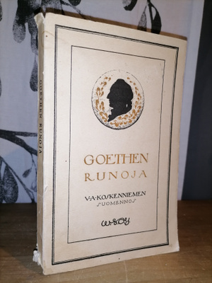 Johann Wolfgang von Goethen runoja - 1.p.1922