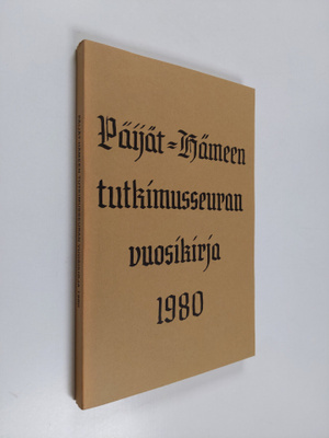 Päijät-Hämeen tutkimusseuran vuosikirja 1980
