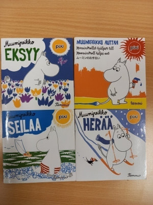 4 kpl Muumi minikirja