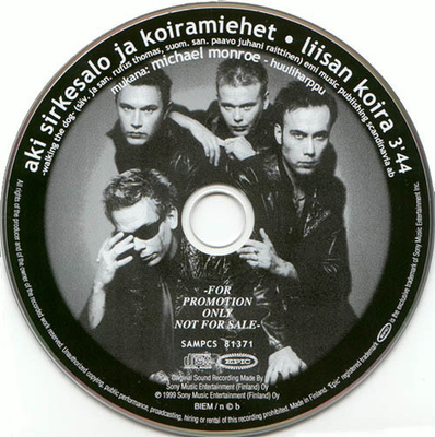 Aki Sirkesalo Ja Koiramiehet Michael Monroe Liisan Koira CD