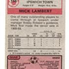 Purkkakuva Jalkapallo. n:o 158 MICK LAMBERT. IPSWICH - pikkukuva 2
