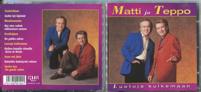 MATTI JA TEPPO . CD-LEVY . LUOTUJA KULKEMAAN