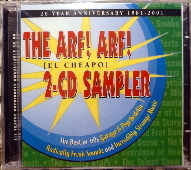 ARF! ARF! 1960s Garage & Psychedelic 2xCD UUSI