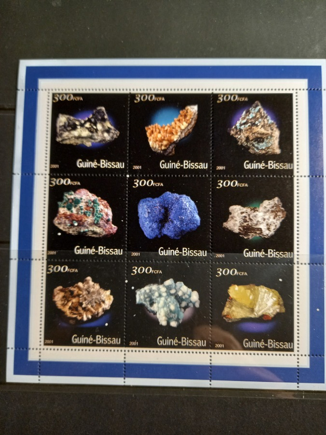 MINERAALIT geologia-aihe blokki GUINEA-BISSAU 2001 II **