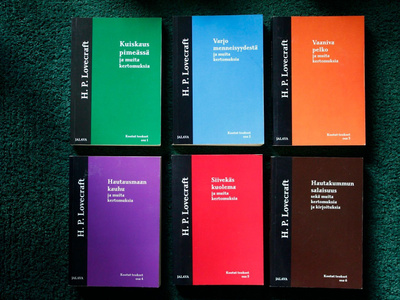 H. P. Lovecraft Kootut Teokset Osat 1–6 (koko kirjasarja)