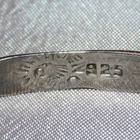 Hopeinen Maya tai Asteekki rannekoru vintage - pikkukuva 2