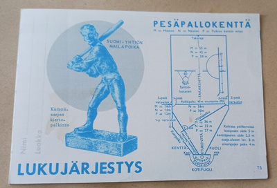 Lukujärjestys (iäkäs) pesäpallo-teema, Suomi-yhtiö