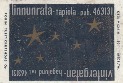 Tapiola, Linnunrata   b324