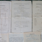 Vanhoja koulutodistuksia ja työtodistuksia 10 kpl - v.1916 - - pikkukuva 2