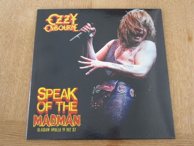 Ozzy Osbourne Speak of the madman glasgow 82 lp punainen vin