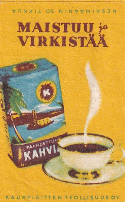 Maistuu ja virkistää, K Kahvi   s17