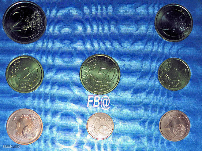 BU setti VATIKAANI 1c - 2 euro Vuodelta 2012