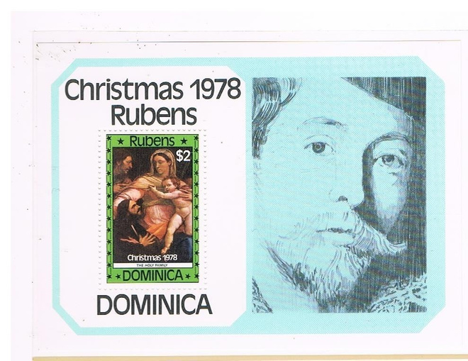 Dominica 1978 - Joulu Christmas ++ sarja ja blokki
