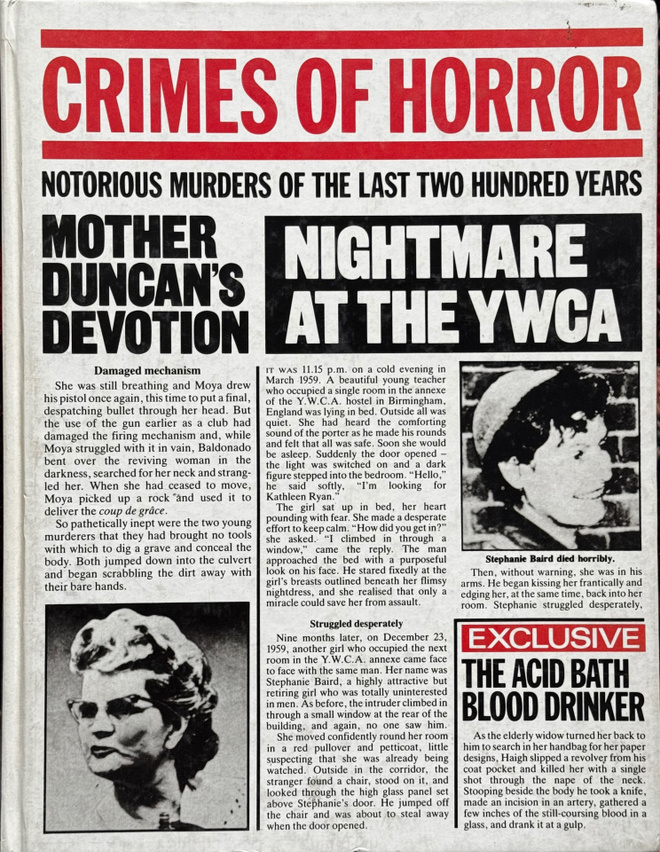 CRIMES OF HORROR Notorious Murders Of The Last 200 Years