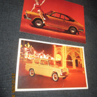 Vanhat autokortit: Fiat 850 Sport & Ford Anglia (2 kpl) - pikkukuva 1