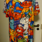 Värikäs paita kissakuvioilla, 4xl - pikkukuva 1