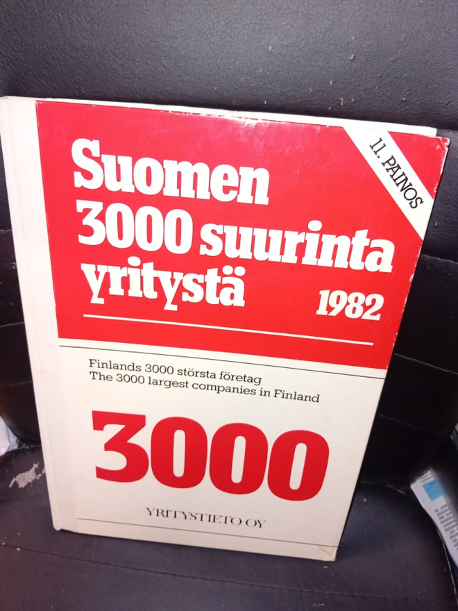 SUOMEN 3000 SUURINTA YRITYSTÄ 1982 ( SIS POSTIKULU )