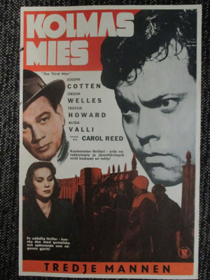 Kolmas mies (1949) - vanha elokuvajuliste - Orson Welles