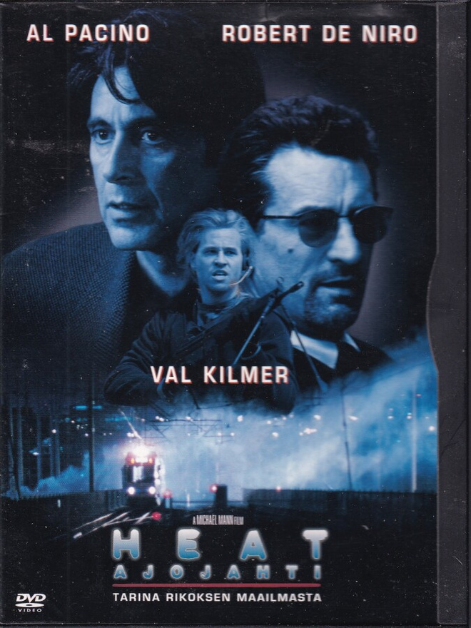 HEAT - AJOJAHTI Pacino DE NIRO Kilmer DVD