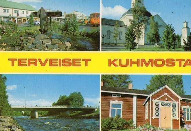 Postikortti. Kuhmo. Monikuvakortti.