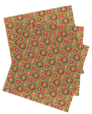 KUVIOPAPERI x 3kpl °°Värikkäät kuviot°° -SETTI /Nro 5