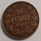 Nikolai II, kupari 10 penniä vuodelta 1912 - pikkukuva 1