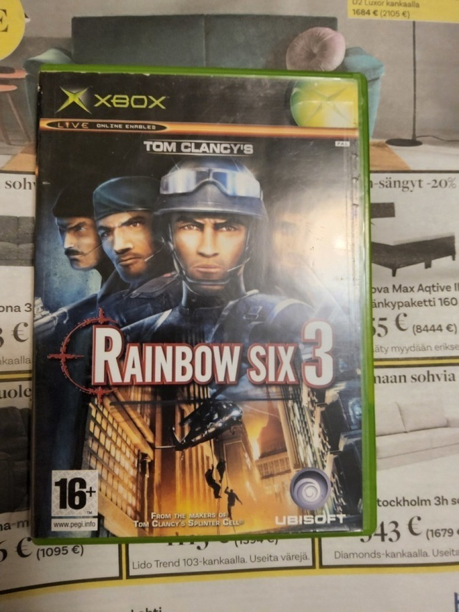 Xbox Tom Clancy's Rainbow Six 3 CIB peli